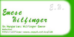 emese wilfinger business card